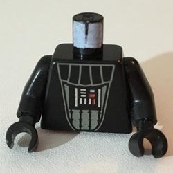 LEGO PART 973c03h03pr0007 Torso Darth Vader (Basic) Print, Black Arms ...