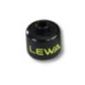 Pen Bead, Round Large, Curved Edges / Cylinder with 'LEWA' Print