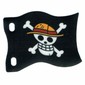 Flag with Straw Hat Skull and Crossbones (Jolly Roger) print