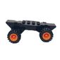 Vehicle Base Fast Food Racer 4 x 10 Lifted with Orange Wheels and Black Tires