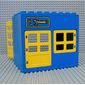 Duplo Building 6 x 8 x 6 with Front Door and Window and Rear Double Door Openings, with Wrench and Nuts Print