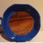 Pod, Round, Half, Back with 1 x 2 Plate Blue with Dojo Sticker
