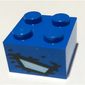 Brick 2 x 2 with Eye, Black Border, Dual Sided print