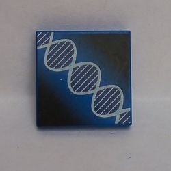 Tile 2 x 2 with DNA Double-Helix Print