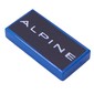 Tile 1 x 2 with White 'ALPINE' on Black Background print
