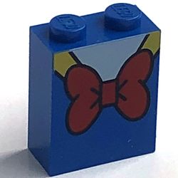 LEGO PART 3245cpr0173 Brick 1 x 2 x 2 with Inside Stud Holder with Red ...