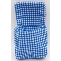 Duplo, Sleeping Bag / Baby Pouch with Blue and White Checkered Print