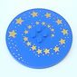 Plate Special Round 8 x 8 with 2 x 2 Center Studs with Gold Swirling Stars Print