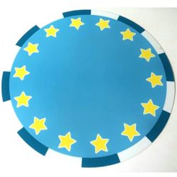 Duplo Playmat, Circus Ring with Yellow Stars Print