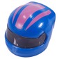 Helmet, Formula 1 with Trans-Black Visor pattern and Dark Pink Stripes print