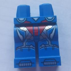 Hips and Blue Legs with Armor with Red and Silver Accents Print