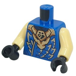 Torso, Ninja Robe, Gold Scales, Dragon print, Bright Light Yellow Arms, Black Hands