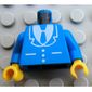 Torso Jacket and Tie Print, Blue Arms, Yellow Hands