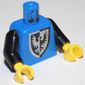 Torso Black Falcon with Rounder Bottomed Shield Print, Black Arms, Yellow Hands