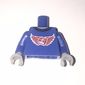 Torso Shirt with Red Wings and 2 x 2 Brick Print, Blue Arms, Light Bluish Gray Hands