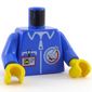 Torso Jacket, Launch Command Logo, Zipper and ID Badge Print, Blue Arms, Yellow Hands