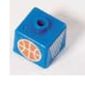 Pen Bead, Square with Basketball and Hoop Print