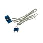 Wire with 2-Prong Connector Rounded Wide Long with Cross-Cut Pins and Train Track Contact Base, 97cm