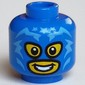 Minifig Head Wrestler, Balaclava with Eye and Mouth Holes, Smile Print