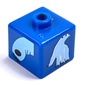 Pen Bead, Square with Polar Bear Print