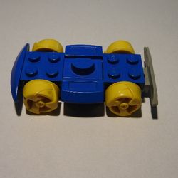 LEGO PART 30558c09 Vehicle Base 4 x 6 Racer Base with Yellow Wheels ...