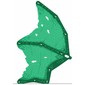Wing, Large, Right with Dark Green print