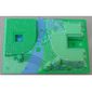 Baseplate Raised 32 x 48 x 6 with Front and Back Steps and Medium Blue and Green Garden Print