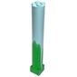 Support 2 x 2 x 11 Solid Pillar with Marbled Aqua Top Pattern