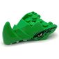 Creature Body Part, Dragon Head Lower Jaw with 6 Studs on Top, Spike, Dark Green Markings, Yellow Eye, White Teeth print