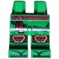 Hips and Bright Green Legs with Dark Red Sash, Knee Pads, Robe Ends, Dark Green Trim print