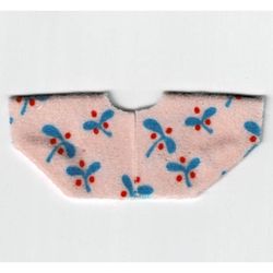 Scala, Baby Shirt with Blue Leaves and Red Berry Print