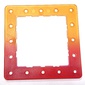 Clikits Frame, Square with 5 x 5 Holes Arrangement, Marbled Dark Pink Pattern