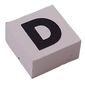Modulex Tile 2 x 2 with Black 'D' print, without Internal Supports