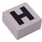 Modulex Tile 2 x 2 with Black 'H' print, without Internal Supports