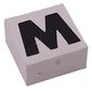 Modulex Tile 2 x 2 with Black 'M/W' print, without Internal Supports