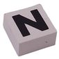 Modulex Tile 2 x 2 with Black 'N' print, without Internal Supports