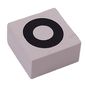 Modulex Tile 2 x 2 with Black 'O' print, without Internal Supports