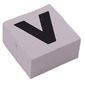 Modulex Tile 2 x 2 with Black 'V' print, without Internal Supports