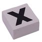 Modulex Tile 2 x 2 with Black 'X' print, without Internal Supports