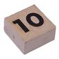 Modulex Tile 2 x 2 with Small Black '10' print, without Internal Supports