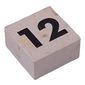 Modulex Tile 2 x 2 with Small Black '12' print, without Internal Supports