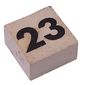 Modulex Tile 2 x 2 with Small Black '23' print, without Internal Supports