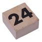Modulex Tile 2 x 2 with Small Black '24' print, without Internal Supports