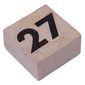 Modulex Tile 2 x 2 with Small Black '27' print, without Internal Supports