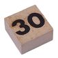 Modulex Tile 2 x 2 with Small Black '30' print, without Internal Supports