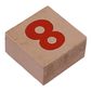 Modulex Tile 2 x 2 with Red '8' print, without Internal Supports