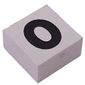 Modulex Tile 2 x 2 with Black '0' print, Internal Supports