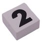 Modulex Tile 2 x 2 with Black '2' print, Internal Supports