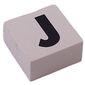 Modulex Tile 2 x 2 with Black 'J' print, Internal Supports