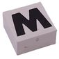 Modulex Tile 2 x 2 with Black 'M/W' print, Internal Supports